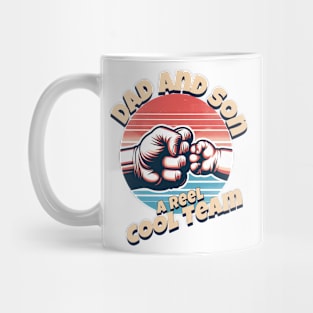 Dad and Son A Reel Cool Team Mug